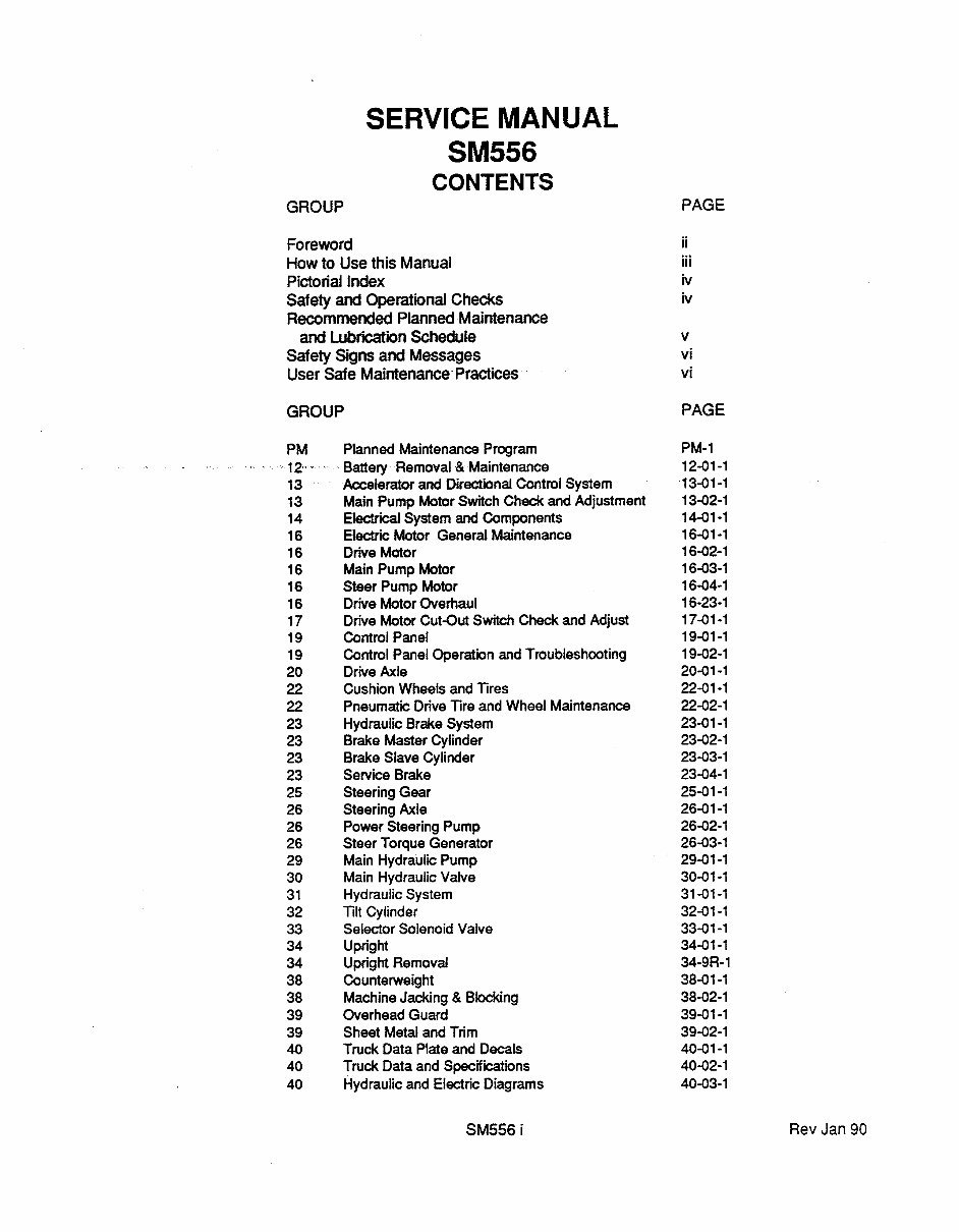 CLARK ESM 12-25 Forklift Service Repair Manual preview img 2