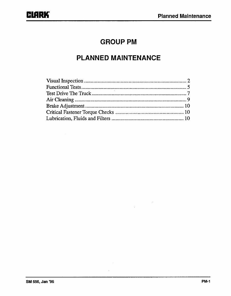 CLARK ESM 12-25 Forklift Service Repair Manual preview img 9