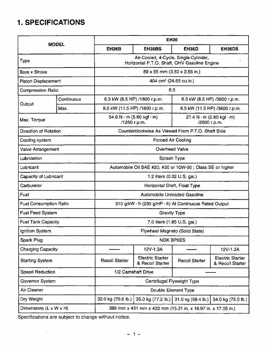 Subaru Robin EH36, EH41 Engine Service Repair + Parts Manual preview img 4
