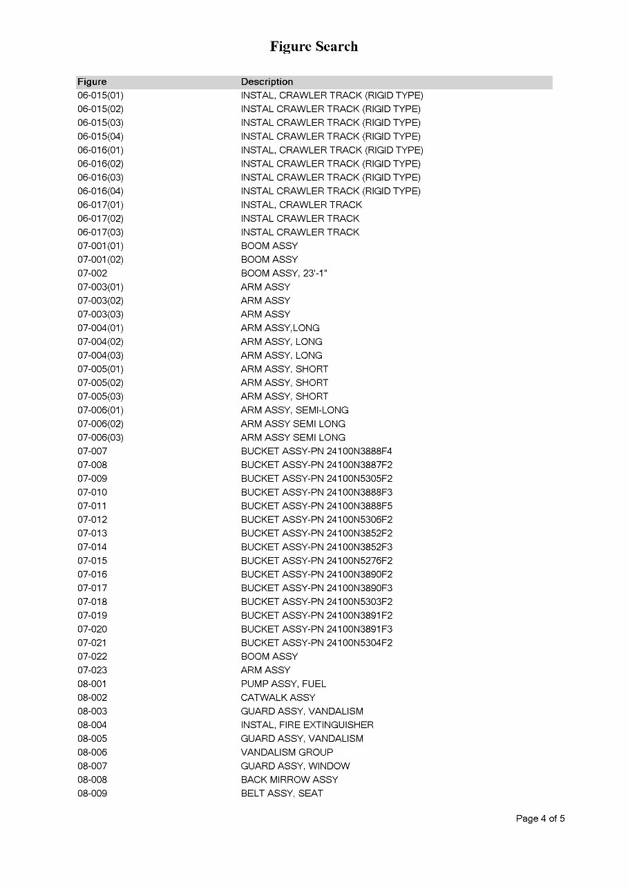 KOBELCO K916LC Excavator Parts Catalog Manual preview img 5