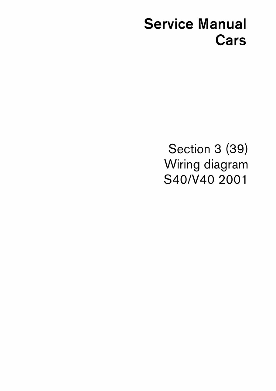 2001 Volvo S40 V40 Electrical Wiring Diagram Manual preview img 4