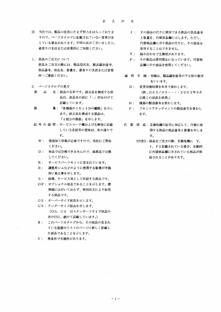 HITACHI ZW250 Wheel Loader EQUIPMENT COMPONENTS Parts Catalog Manual preview img 5