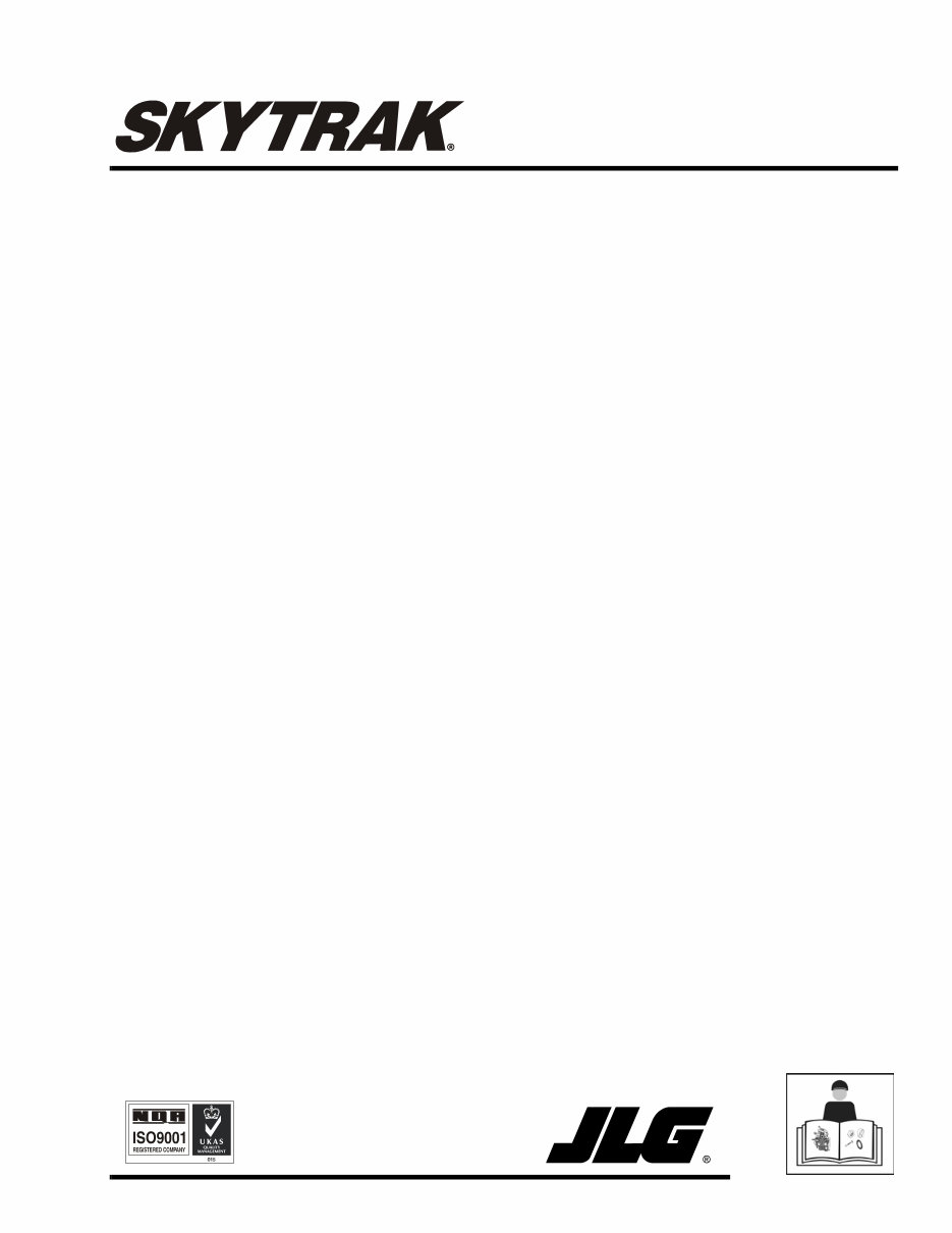 SKY TRAK 8042 10042 10054 Forklift TELEHandLER Parts Manual preview img 1