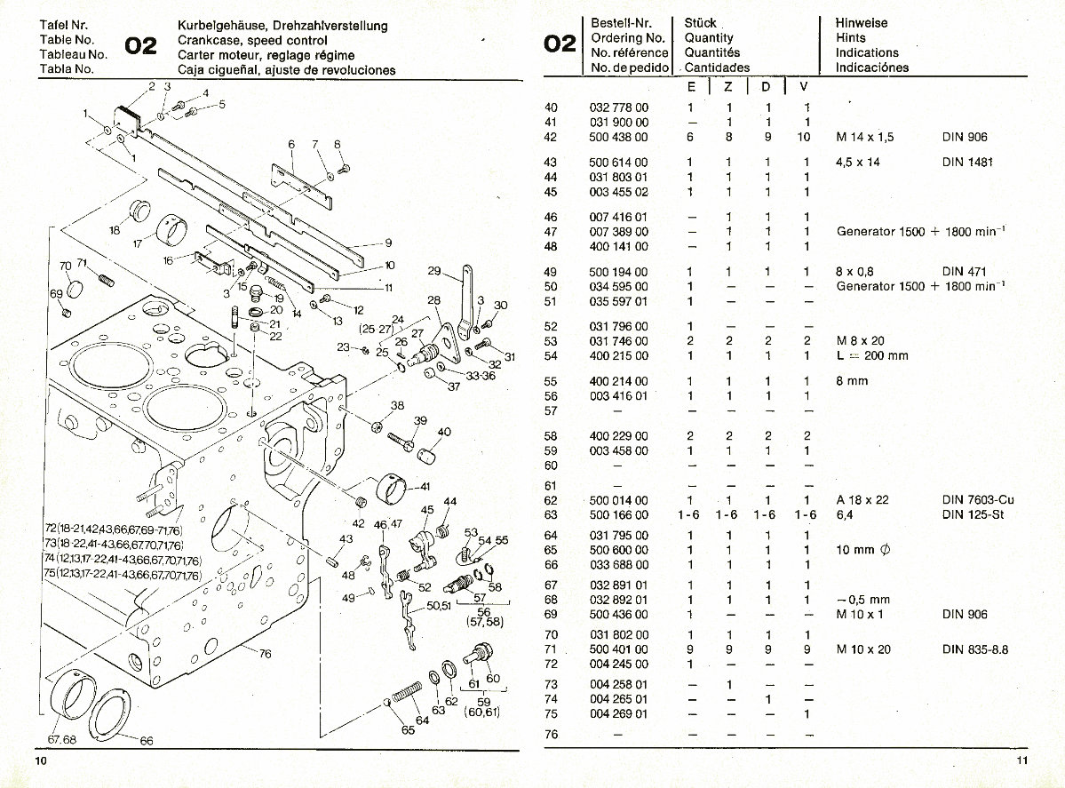HATZ Diesel Engine E108 Z108 D108 V108 Service Parts Catalogue Manual preview img 6