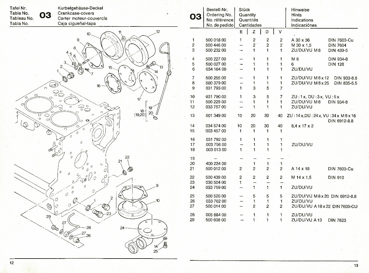HATZ Diesel Engine E108 Z108 D108 V108 Service Parts Catalogue Manual preview img 7
