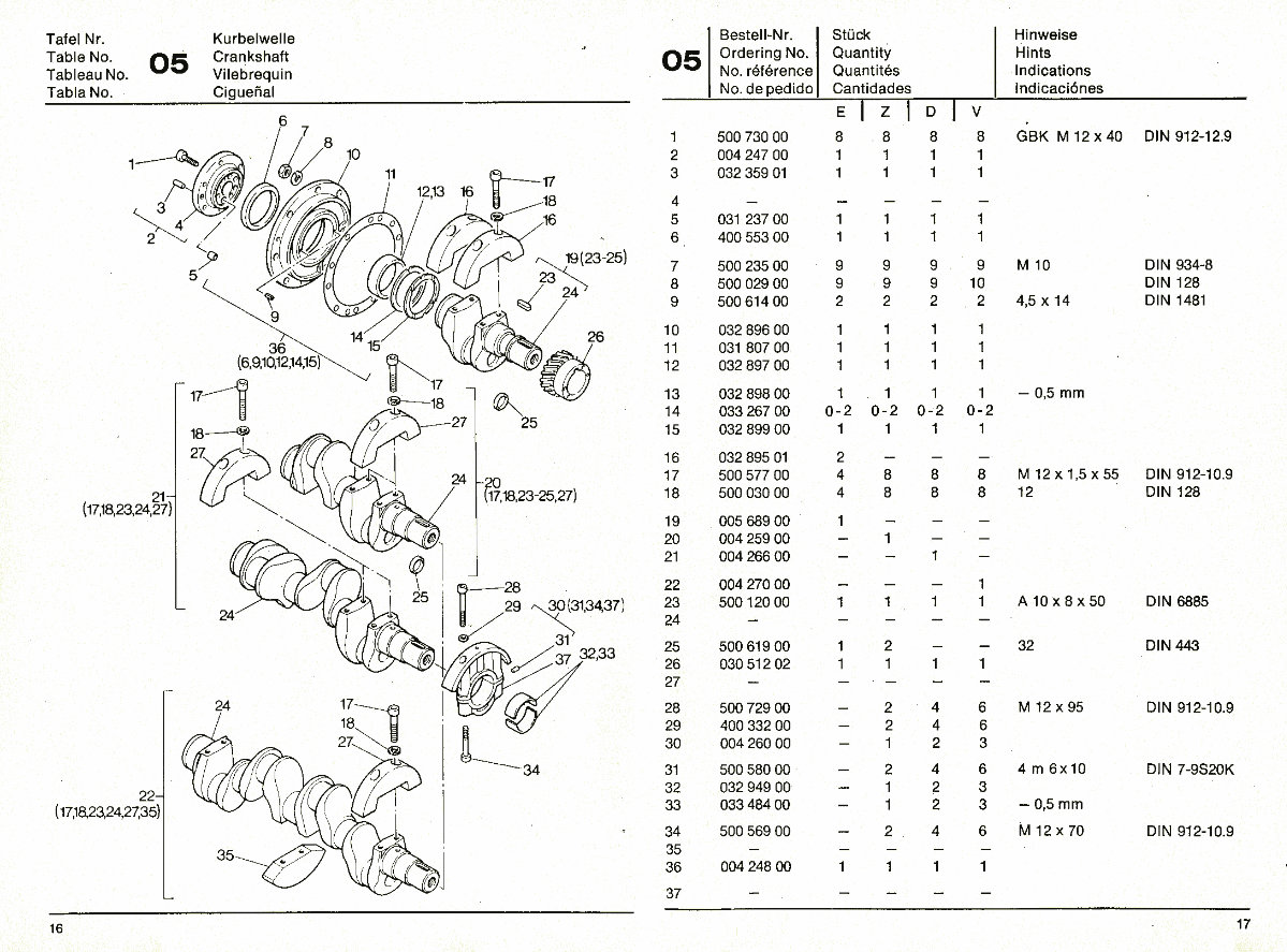 HATZ Diesel Engine E108 Z108 D108 V108 Service Parts Catalogue Manual preview img 9