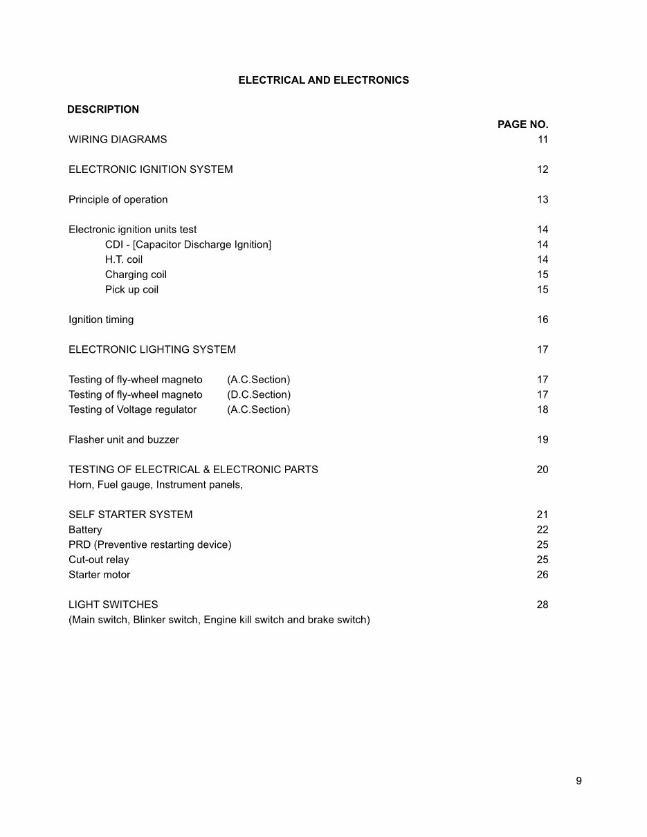 STELLA 150CC Scooter Shop Manual preview img 10