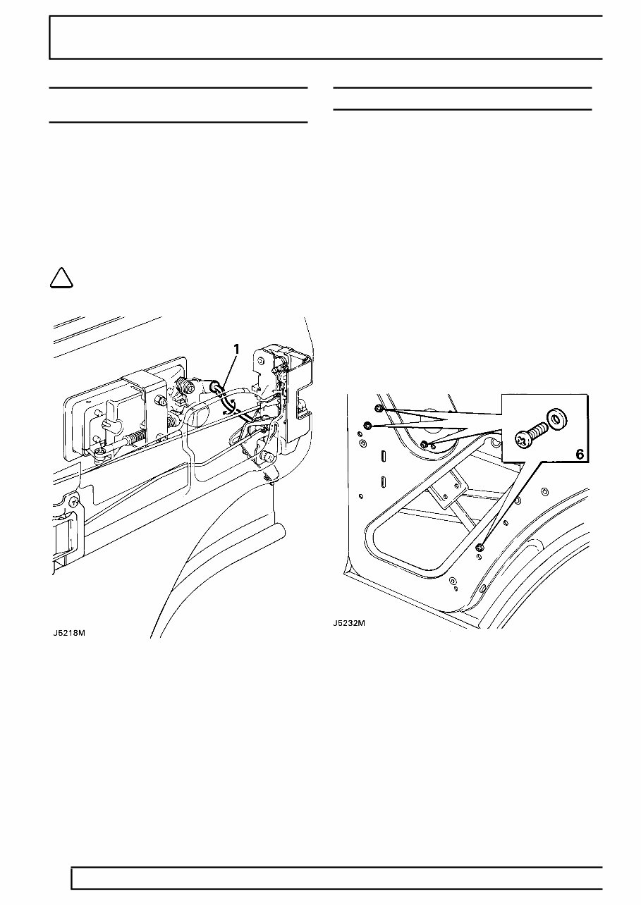 Land Rover DISCOVERY 1996 BODY Repair Manual preview img 10