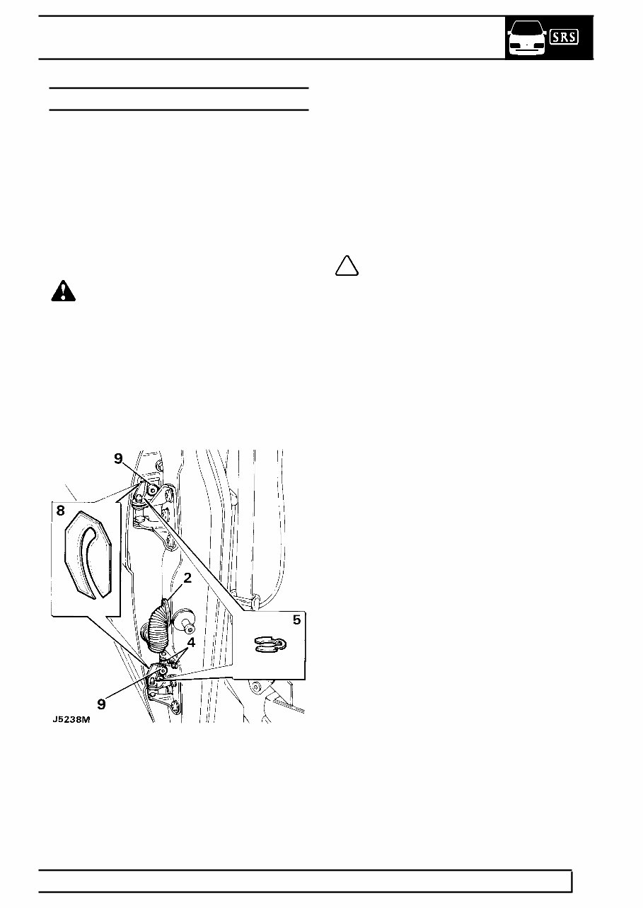Land Rover DISCOVERY 1996 BODY Repair Manual preview img 7