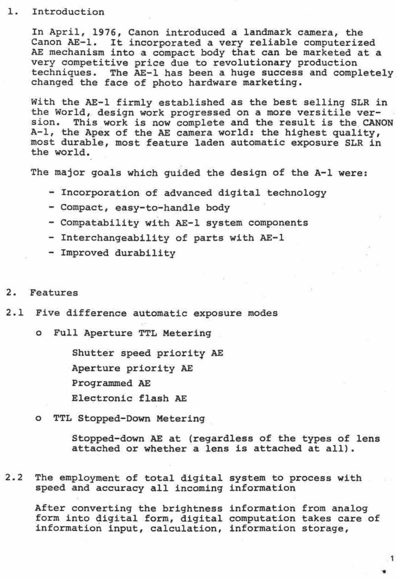 Canon A-1 Repair Manual preview img 2