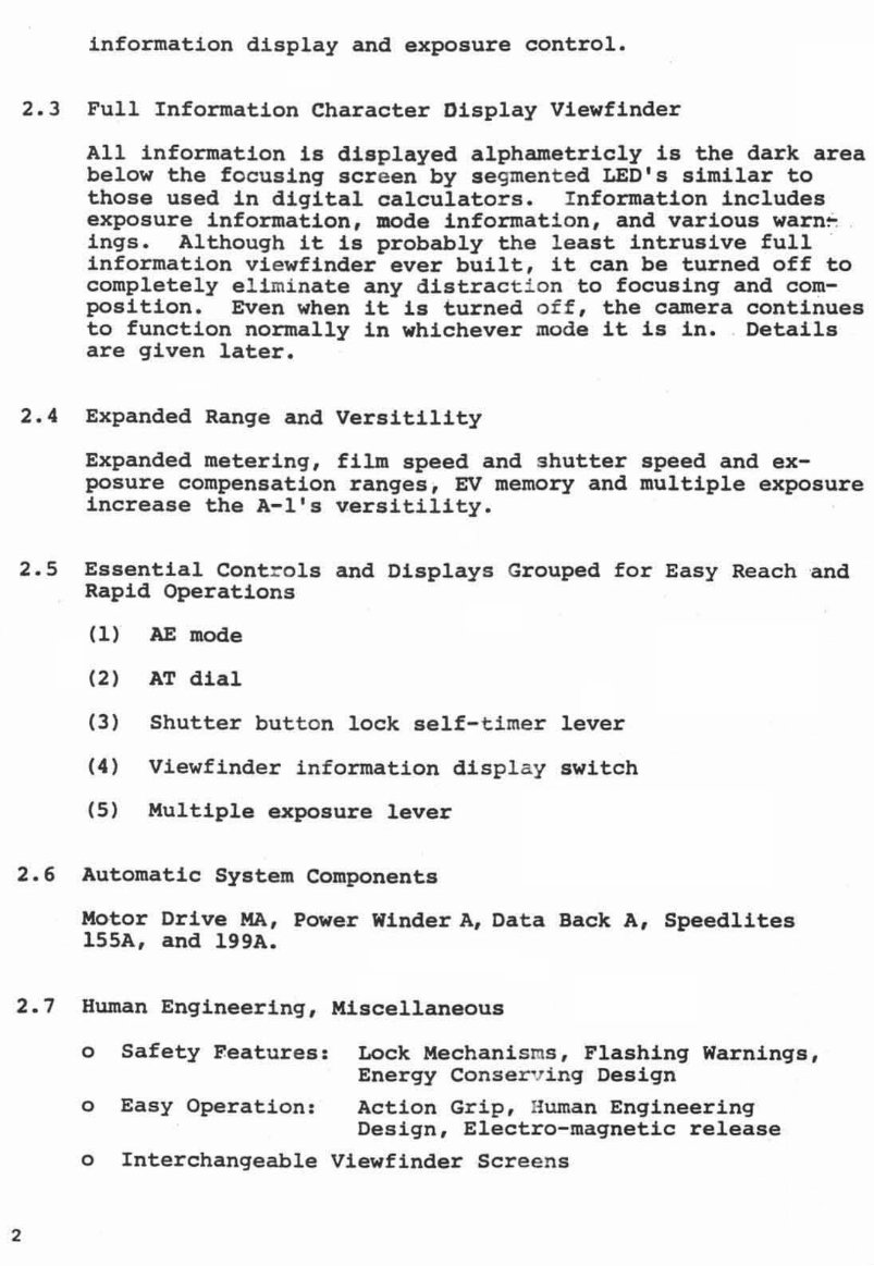 Canon A-1 Repair Manual preview img 3