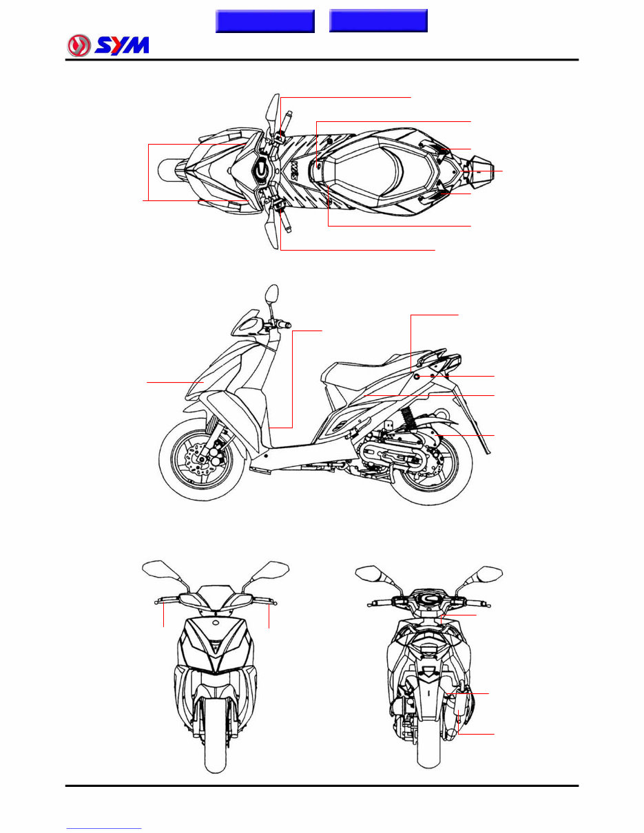 SYM S50 R50 SR50 Service Manual preview img 5