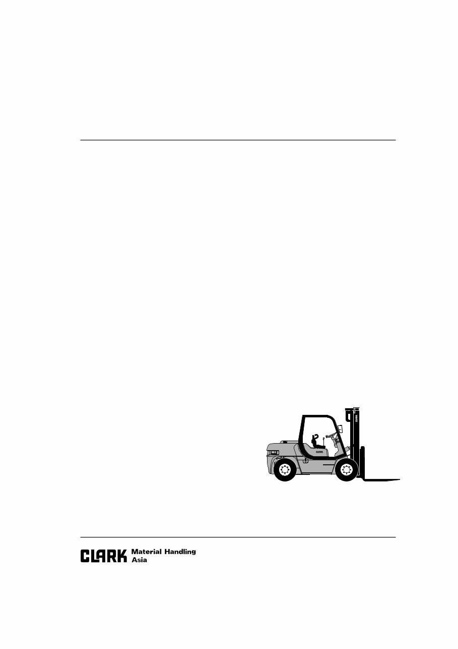 CLARK SF35-45D/L, CMP40-50sD/L Forklift Service Repair Manual - ! preview img 1
