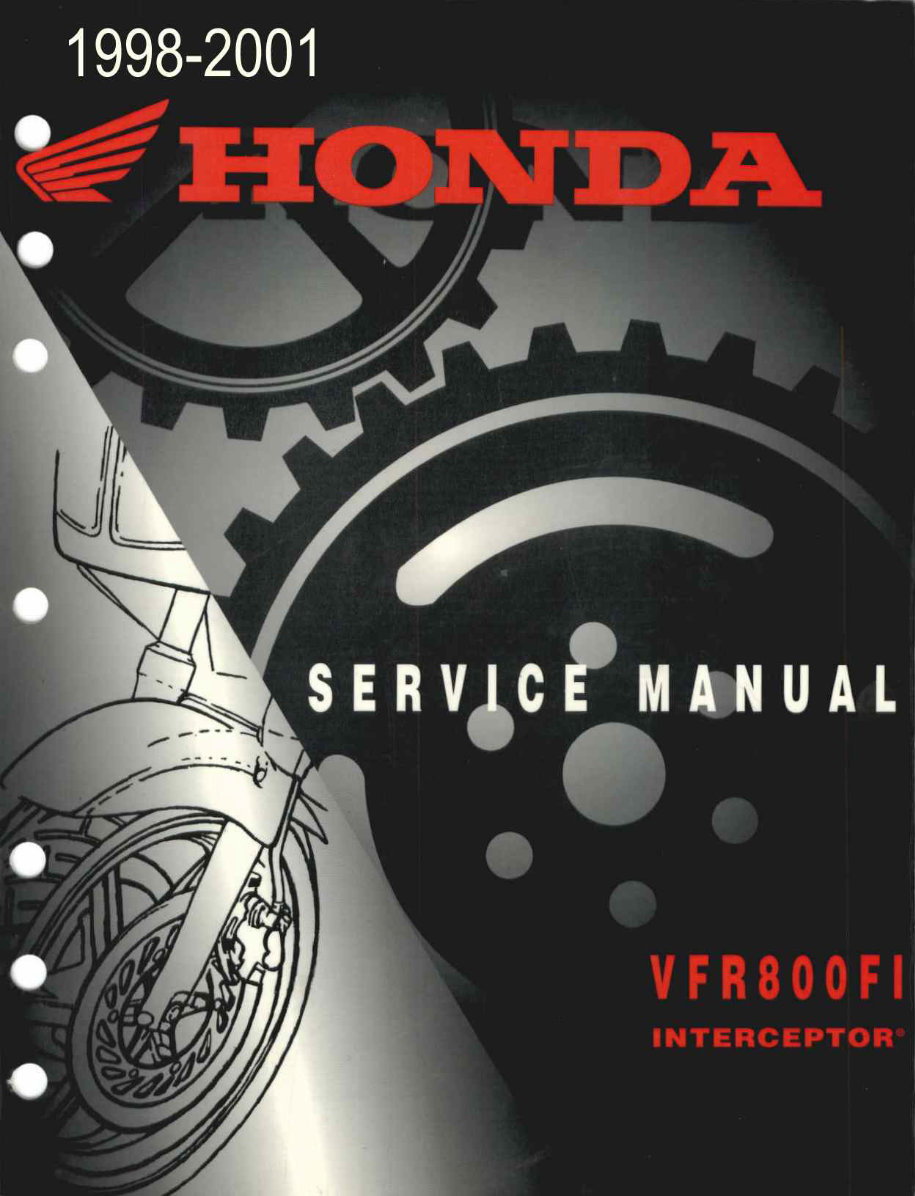1998-2002 Honda VFR800F Interceptor Service & Repair Manual preview img 1