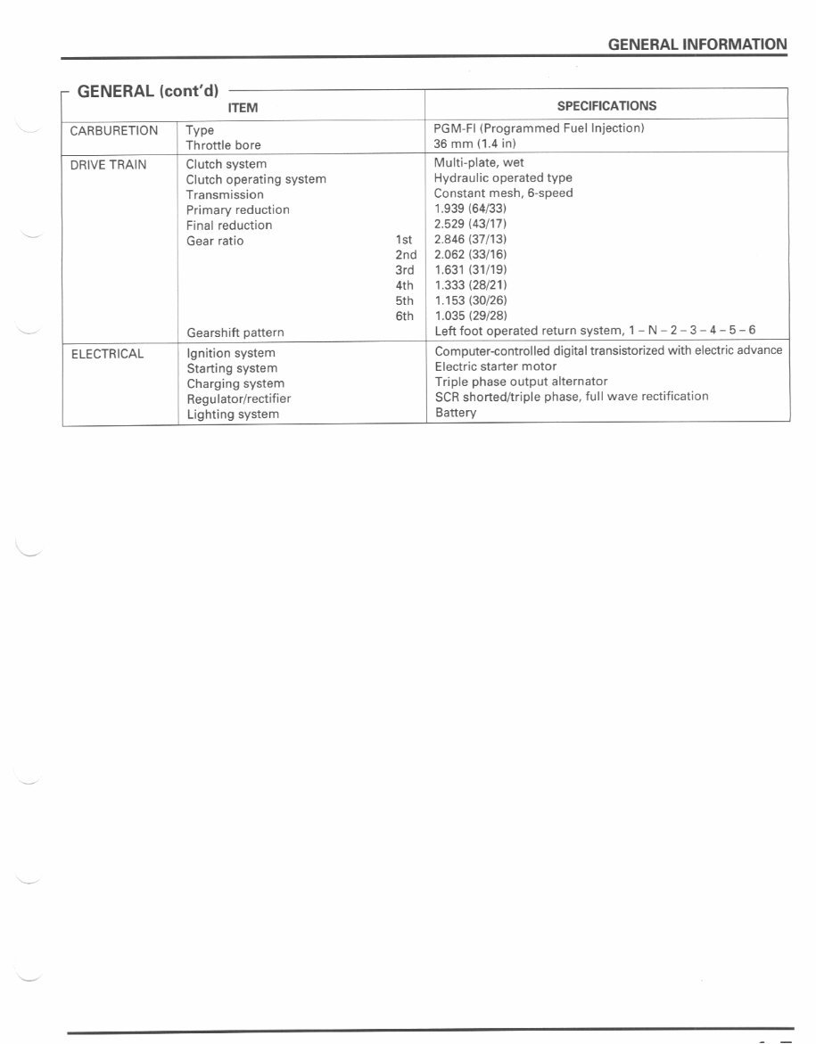 1998-2002 Honda VFR800F Interceptor Service & Repair Manual preview img 8