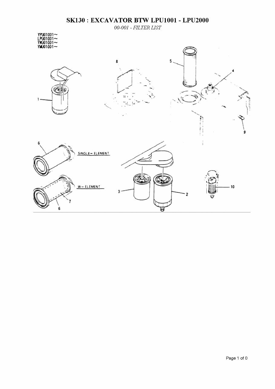 KOBELCO SK130 Excavator Parts Catalog Manual preview img 7