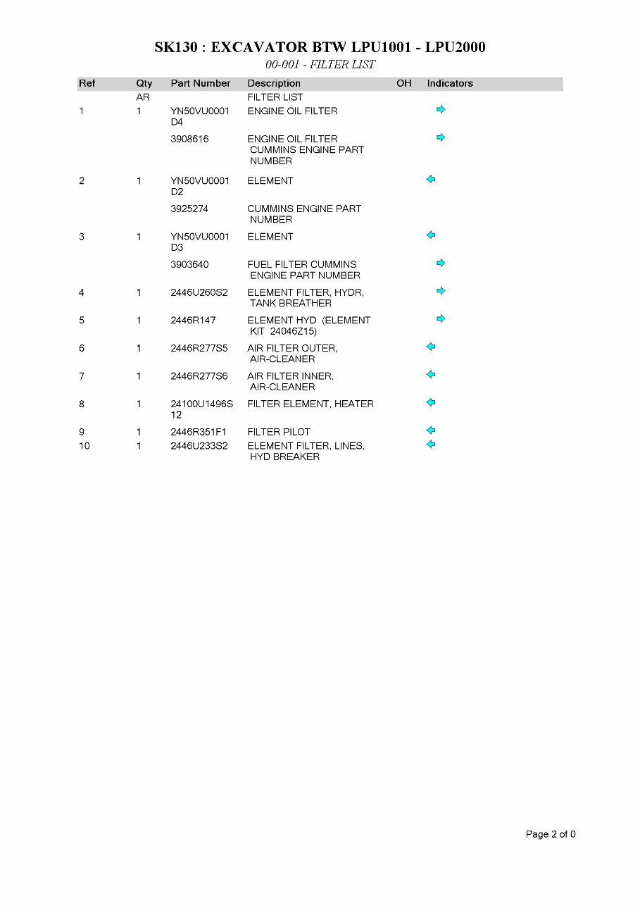 KOBELCO SK130 Excavator Parts Catalog Manual preview img 8