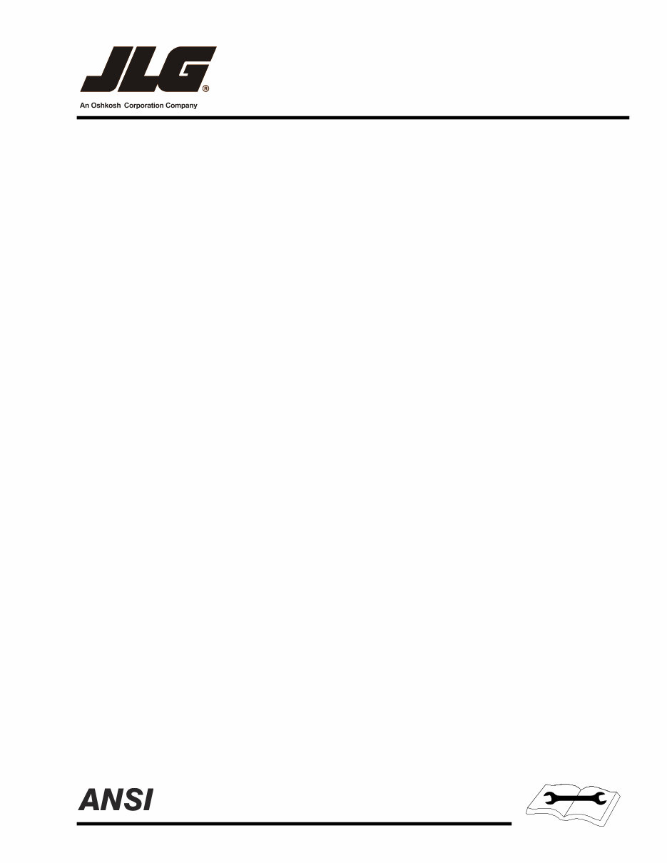 JLG 800 Series Articulating Boom Lift Service & Repair Manual preview img 1