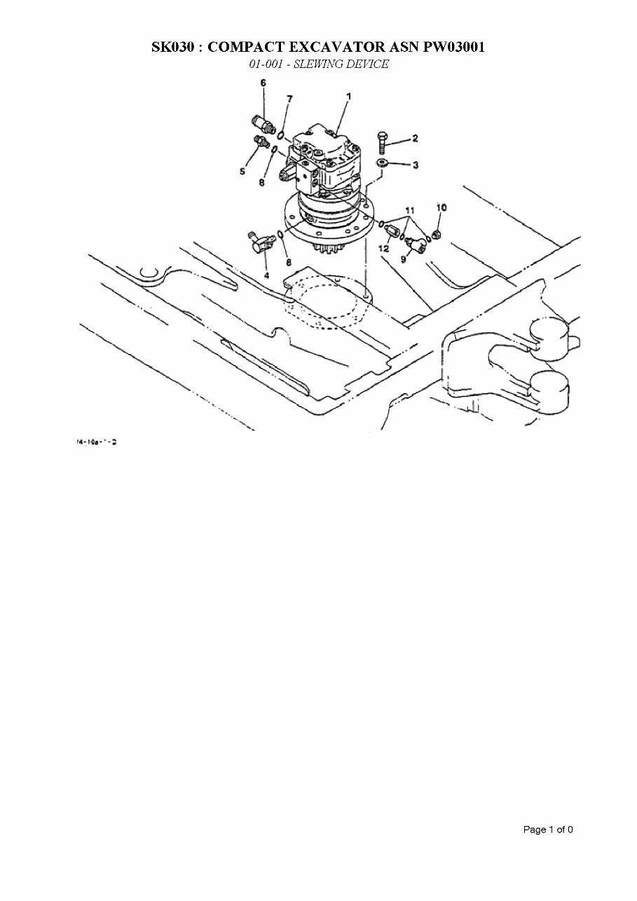 Kobelco SK030 Excavator Parts Catalog preview img 6