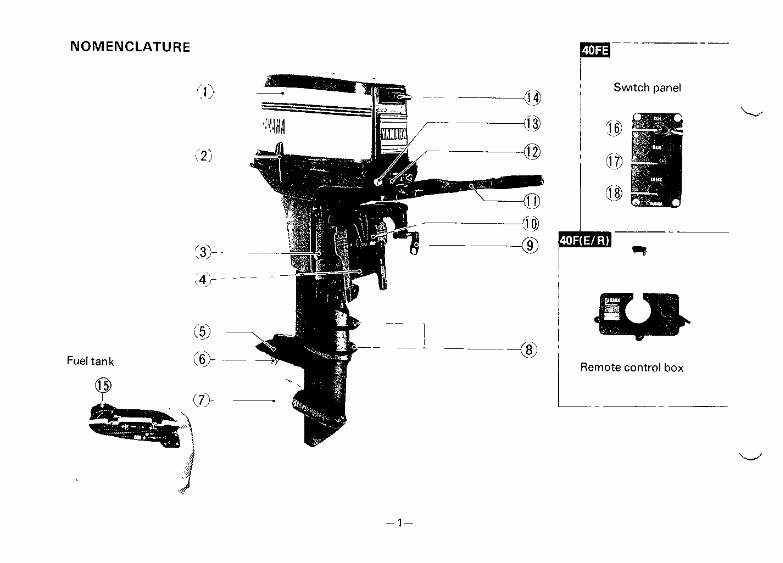 Yamaha outboard 40 HP to-stroke owners manual preview img 4