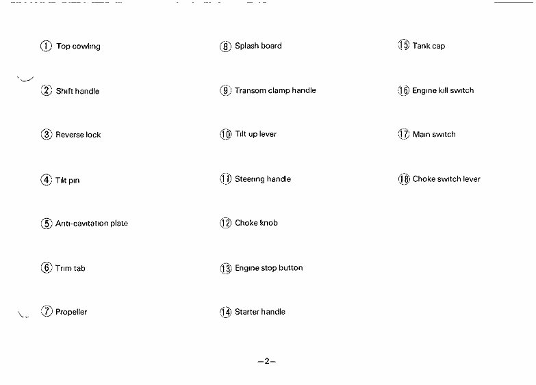 Yamaha outboard 40 HP to-stroke owners manual preview img 5