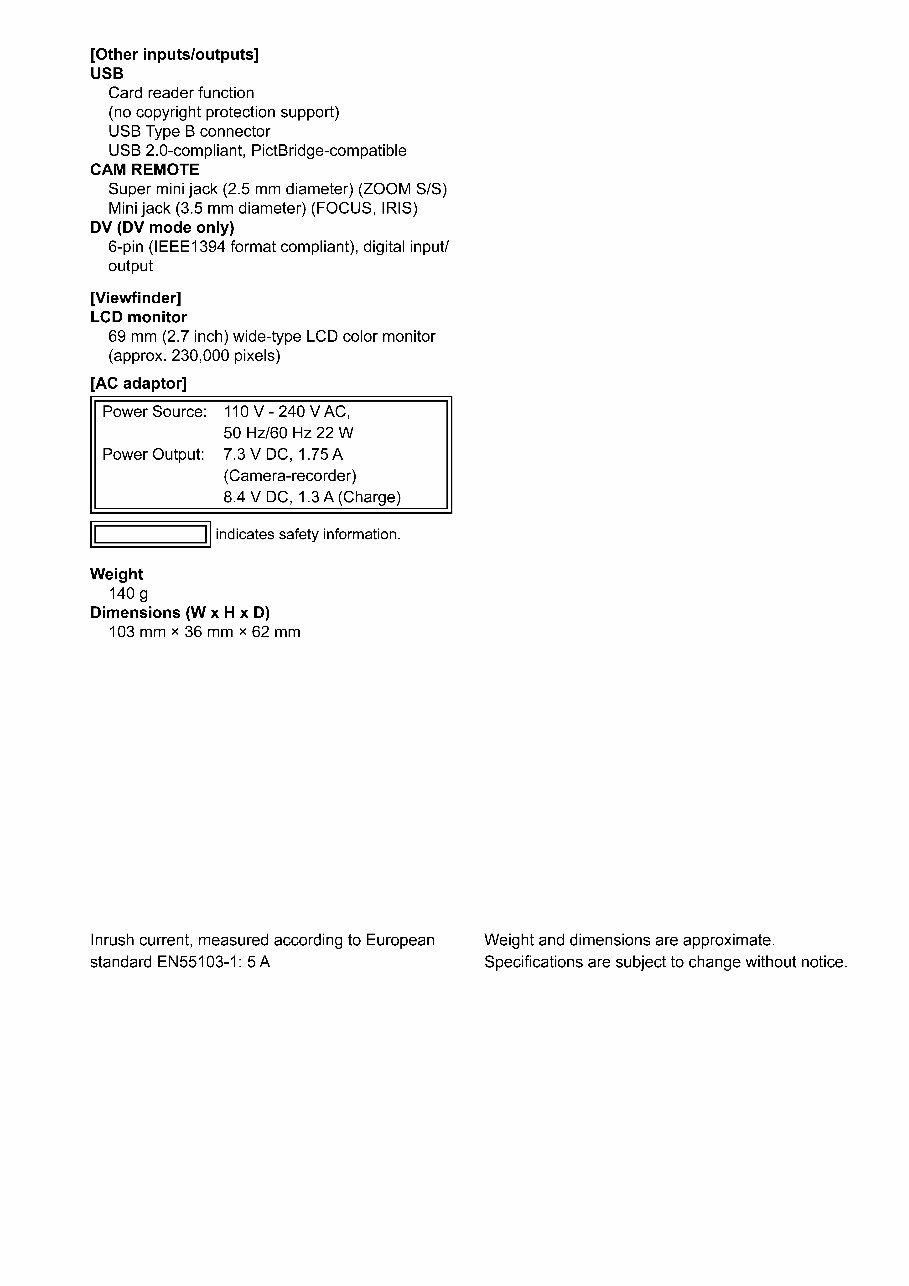 Panasonic AG-HMC80 HMC81 HMC82 HMC83 HMC84 Service Manual Repair Guide preview img 7
