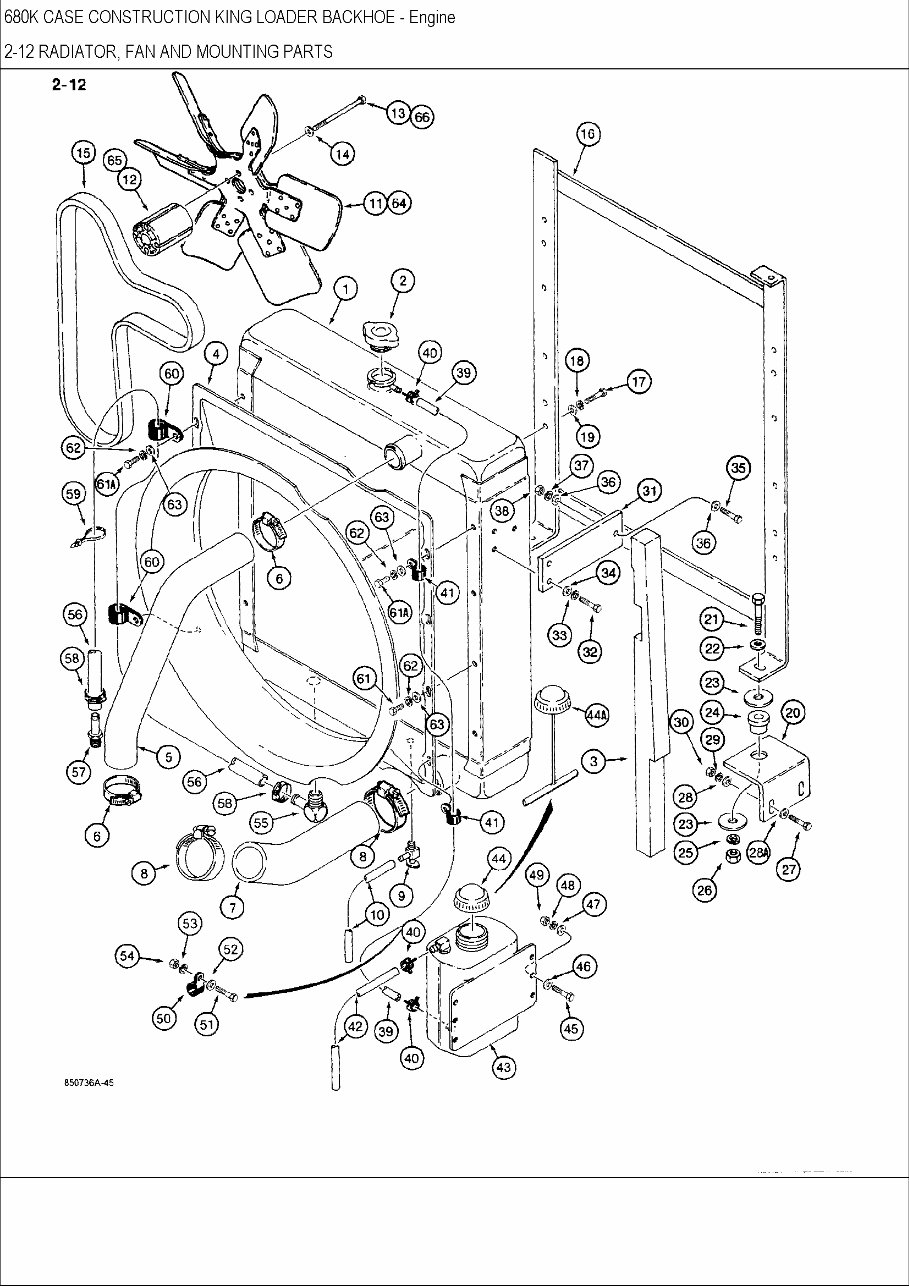 CASE 680K Construction King Backhoe Loader Parts Catalog preview img 2