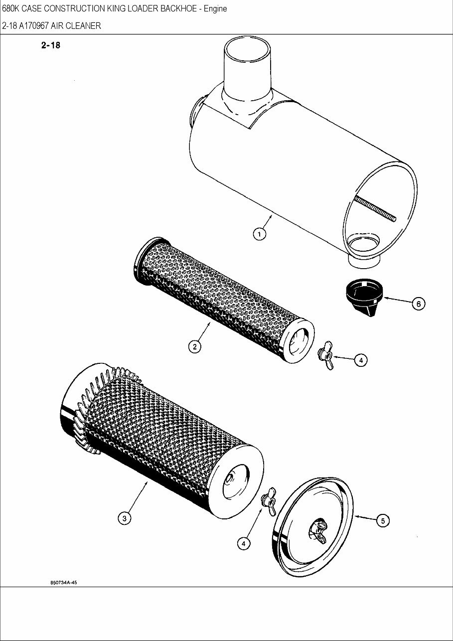 CASE 680K Construction King Backhoe Loader Parts Catalog preview img 7