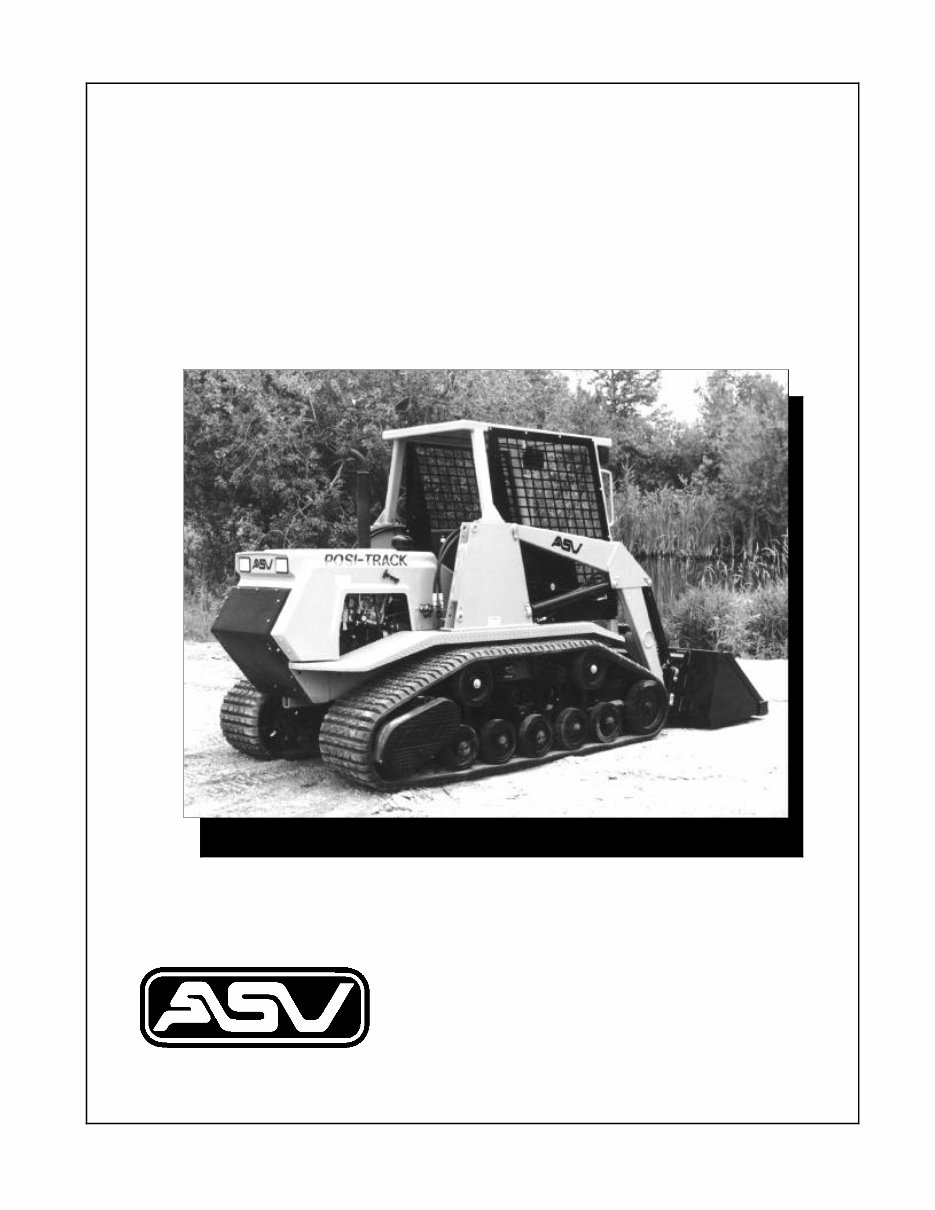 ASV MD70 Posi Track Loader Parts List Manual preview img 1