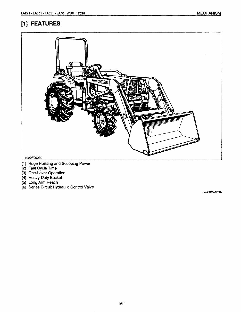 KUBOTA Loader LA271 LA301 LA351 LA401 Workshop Service Manual preview img 10