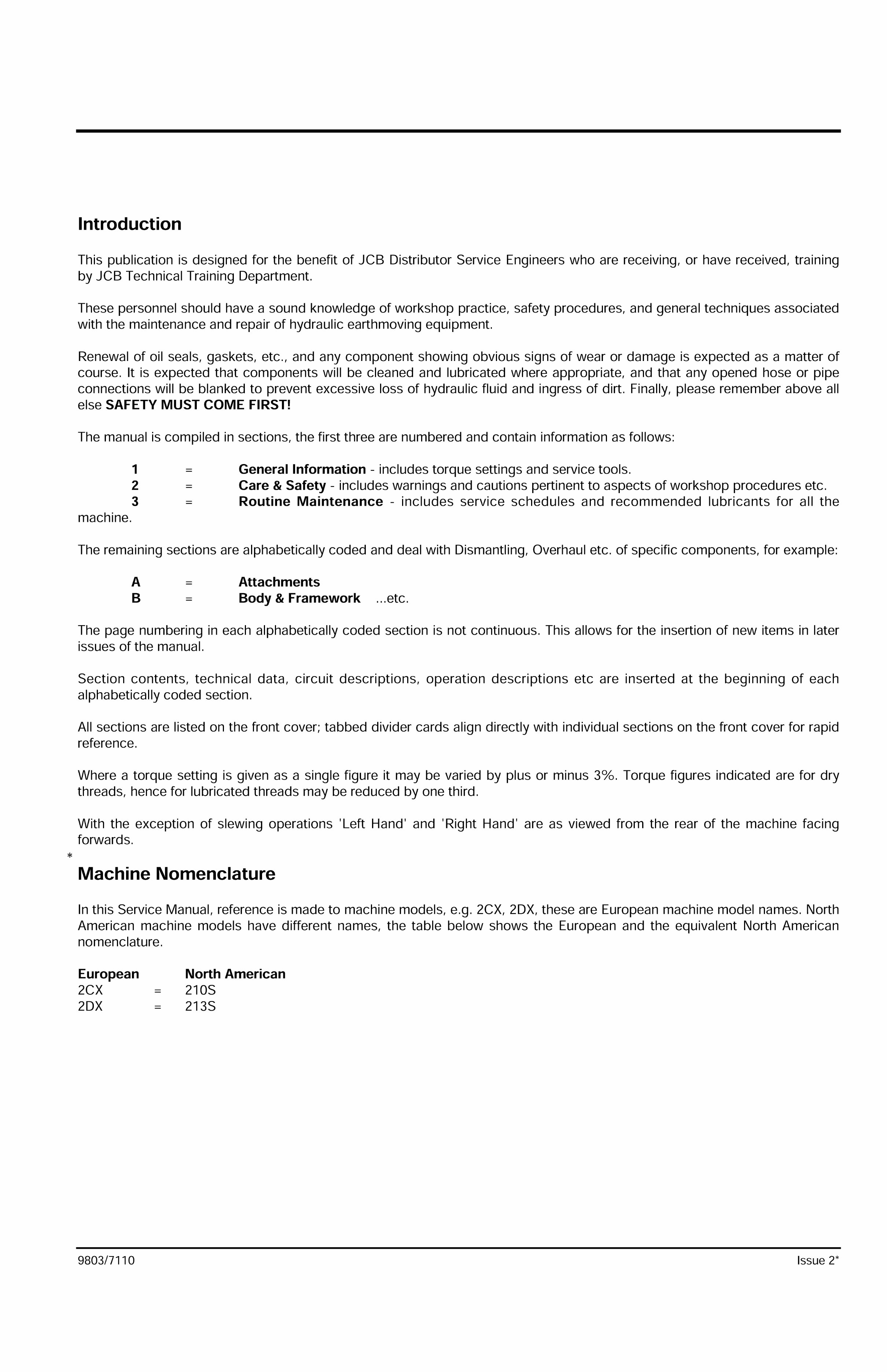 JCB 210 212 Backhoe Loader Workshop Service Manual preview img 2