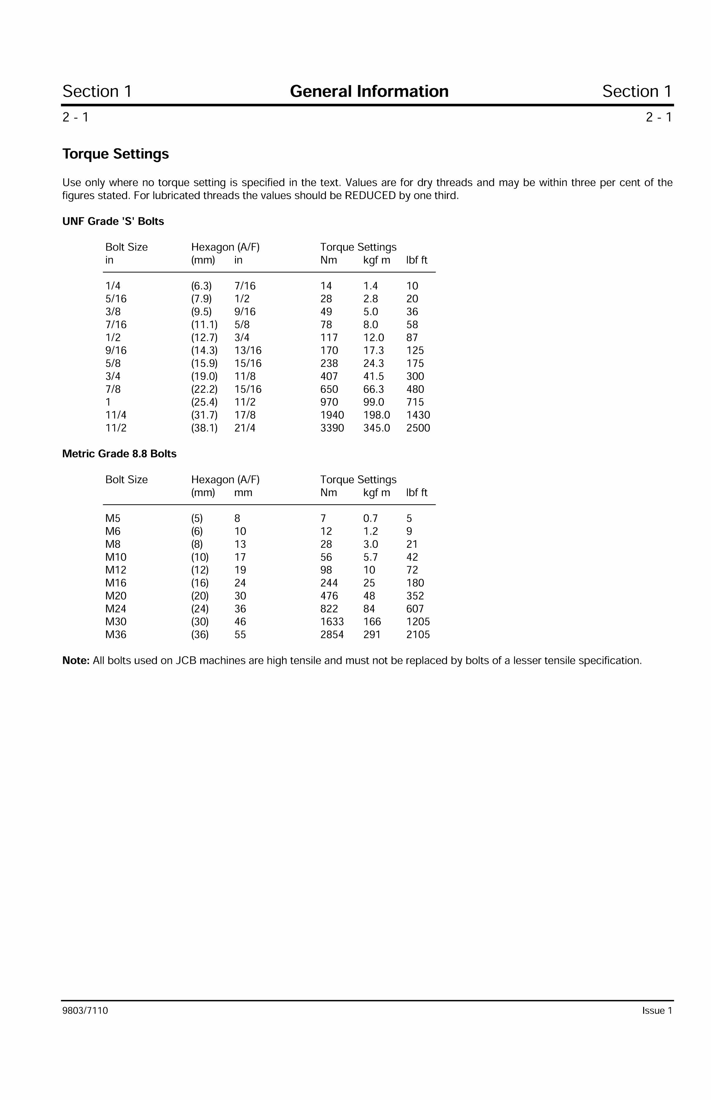 JCB 210 212 Backhoe Loader Workshop Service Manual preview img 6