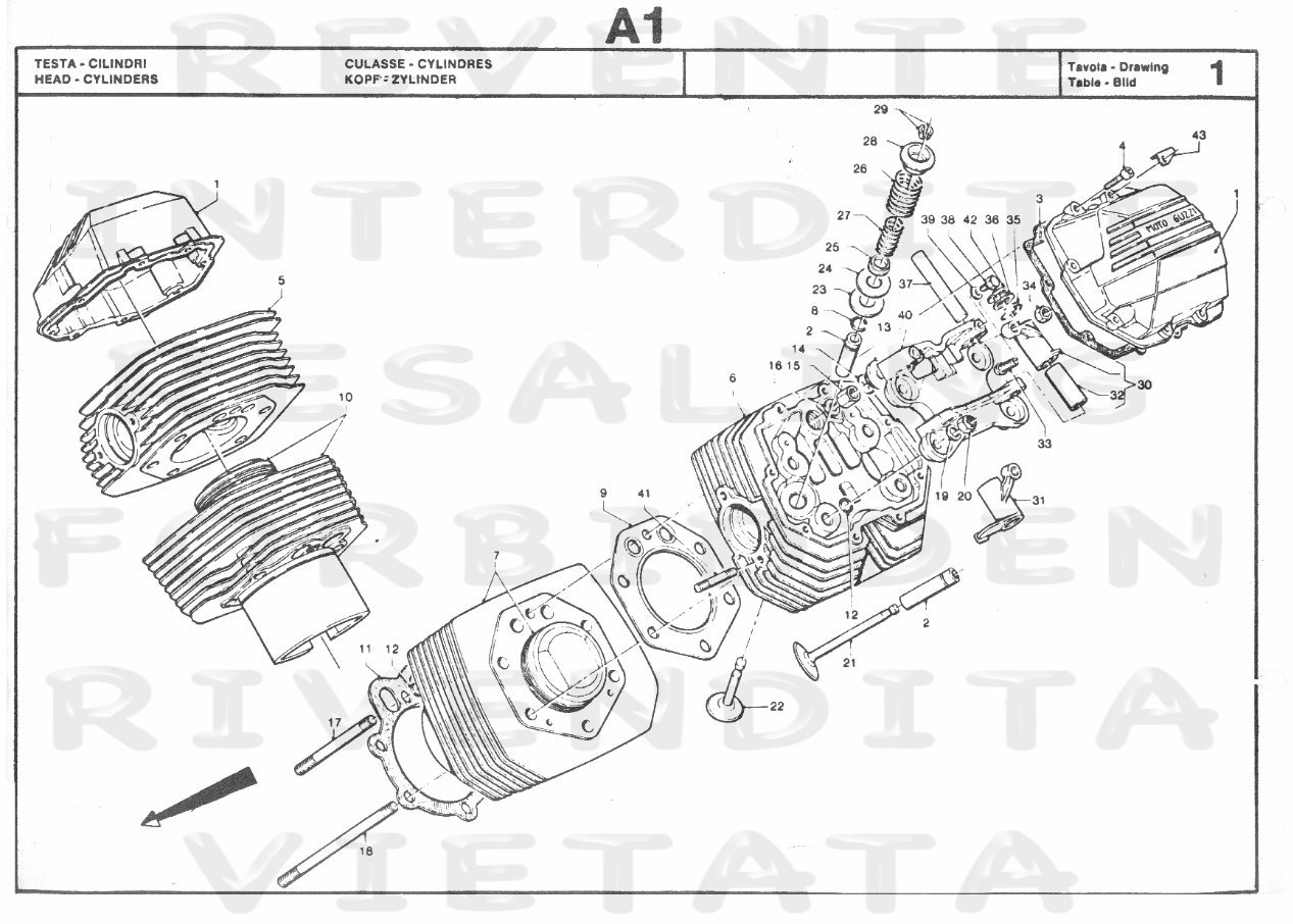 MOTO GUZZI CALIFORNIA II Parts Manual Catalog 1984 preview img 7