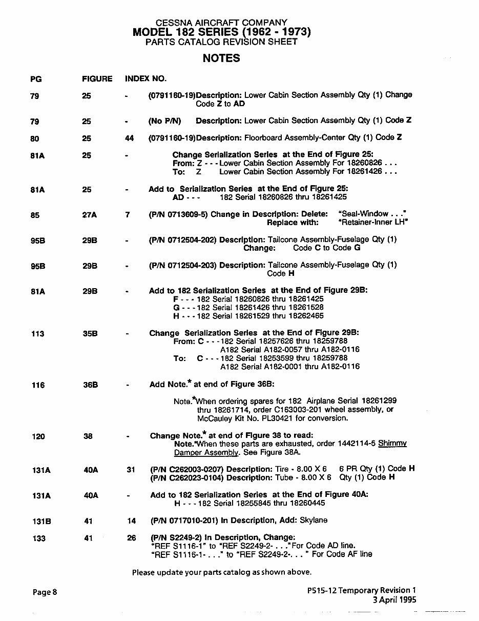 1962-1973 Cessna 182 Series Parts Catalog preview img 10