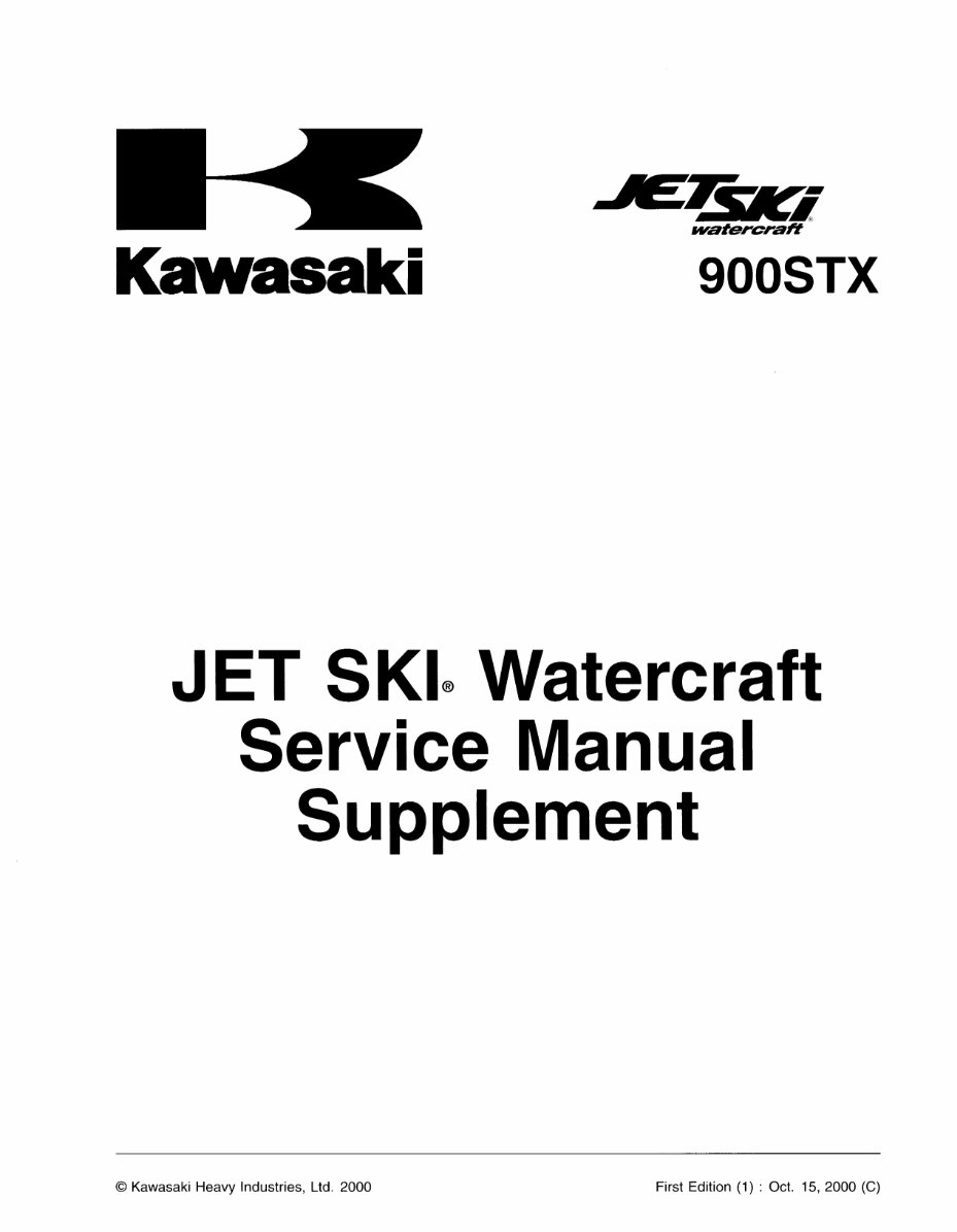 2000-2002 Kawasaki Jet Ski 1100 STX D.I. & 900 STX Service & Repair Manual preview img 3