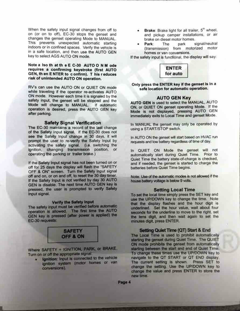 ONAN Energy Command 30 Install-Operate Manual preview img 5