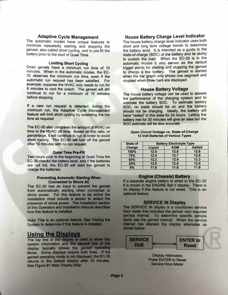 ONAN Energy Command 30 Install-Operate Manual preview img 6