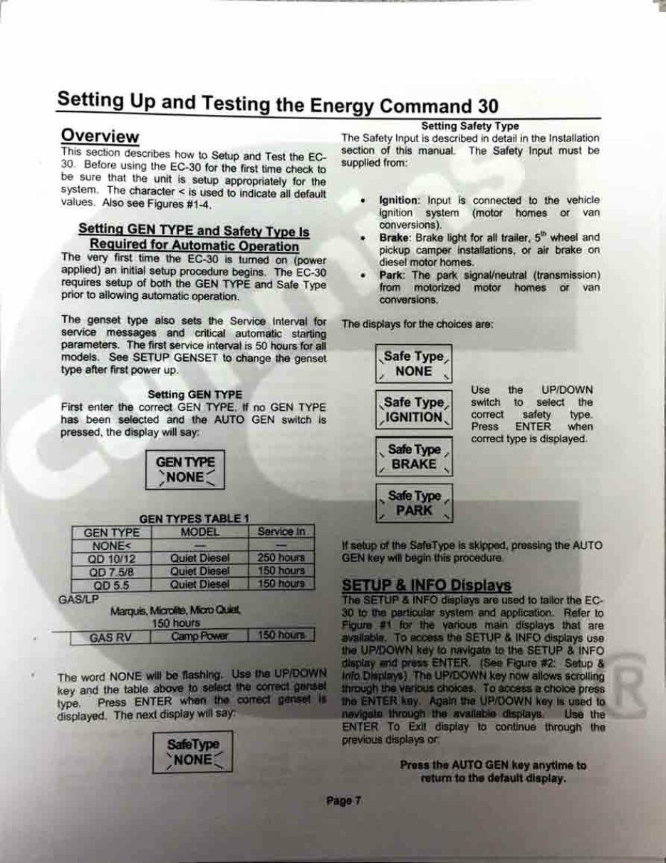 ONAN Energy Command 30 Install-Operate Manual preview img 8