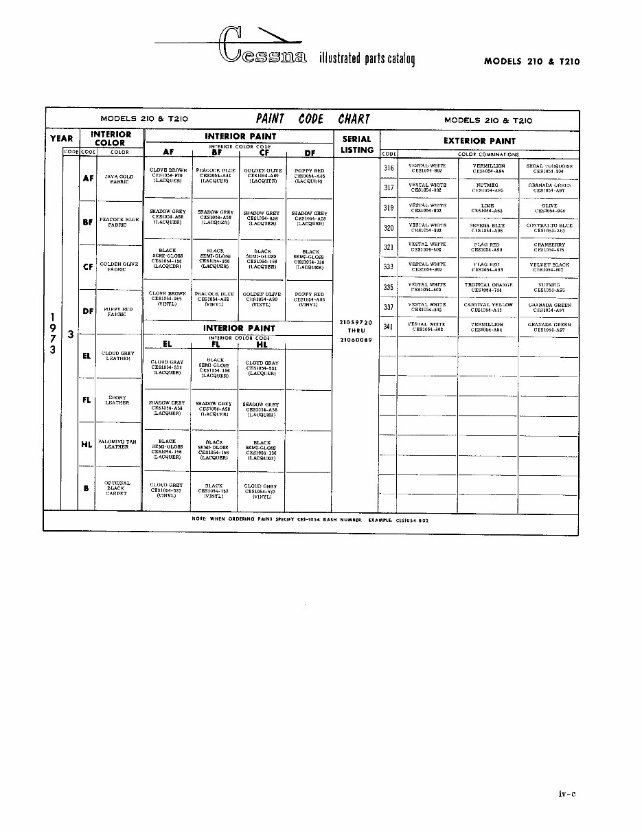1970-1975 Cessna 210 Centurion Series Parts Catalog preview img 10