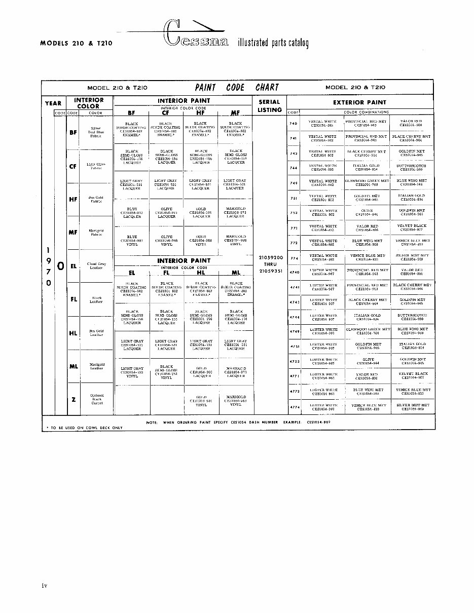 1970-1975 Cessna 210 Centurion Series Parts Catalog preview img 7