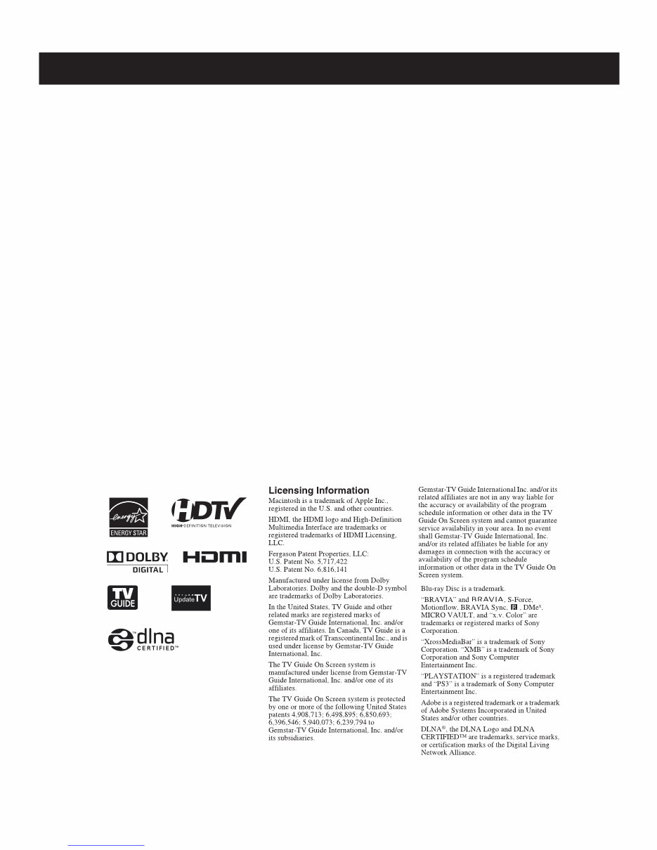 Sony KDL-46XBR6 Service Manual & Repair Guide preview img 4