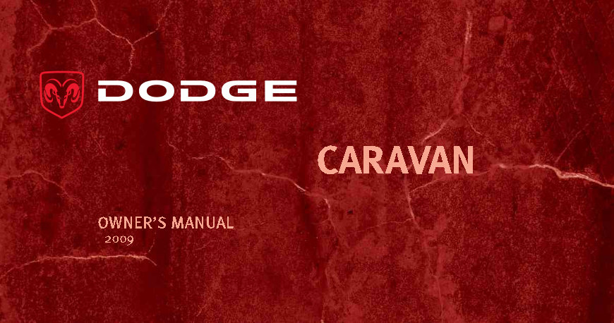2009 Dodge Grand Caravan Owners Manual preview img 1