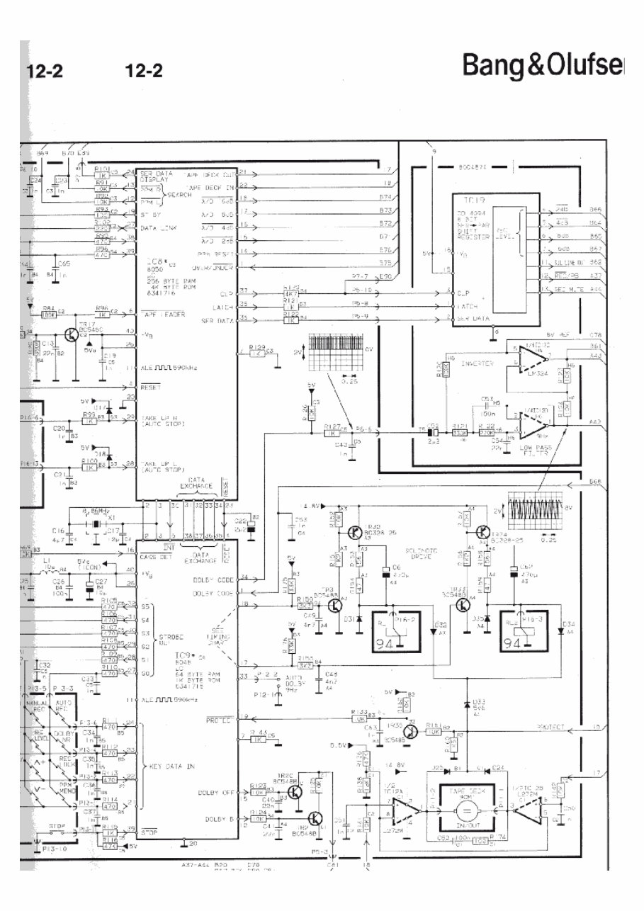 B+O Bang Olufsen Schematics Diagram beocord 6500 preview img 5