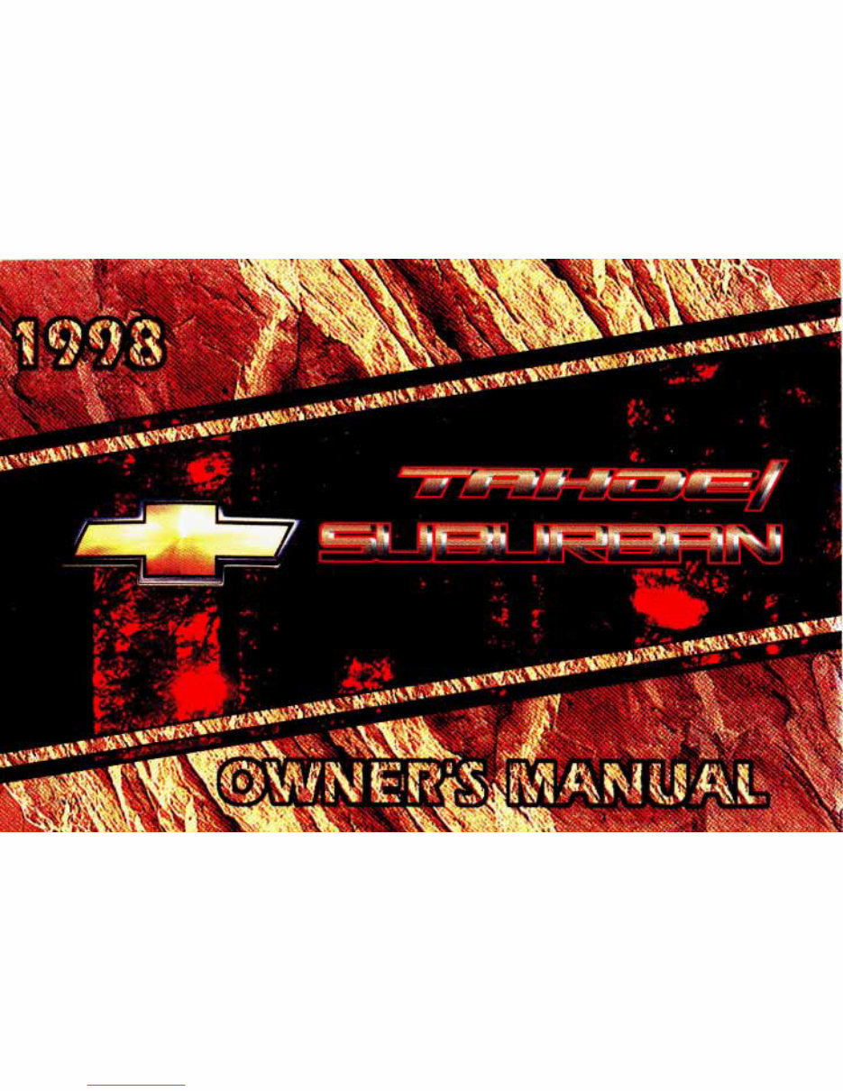 1998 GMC Suburban Owners Manual preview img 1