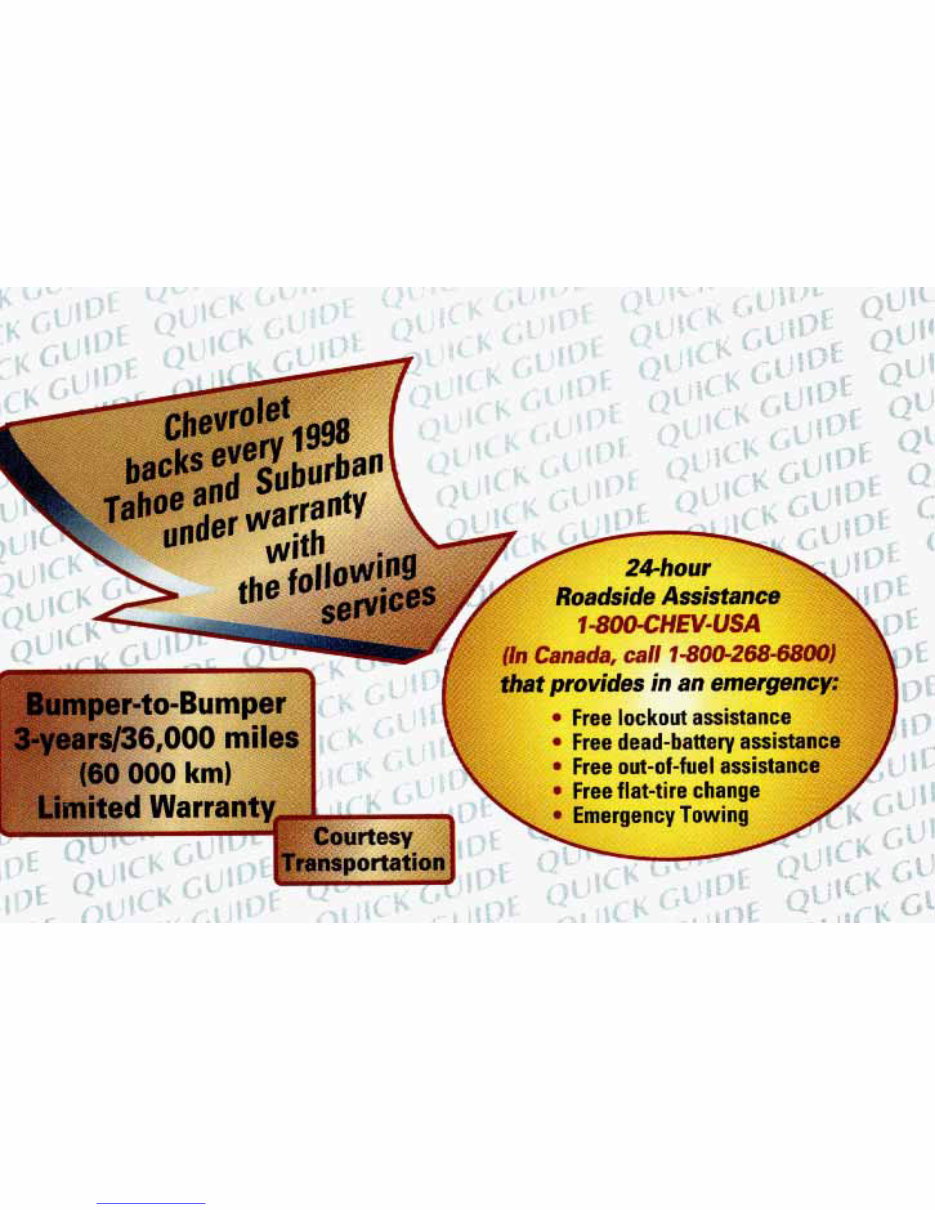 1998 GMC Suburban Owners Manual preview img 2