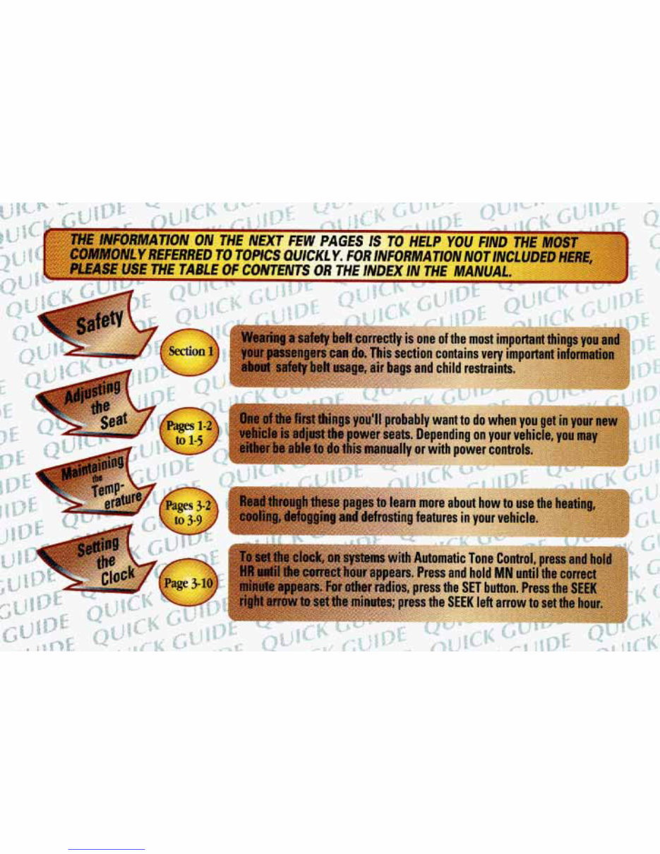 1998 GMC Suburban Owners Manual preview img 3