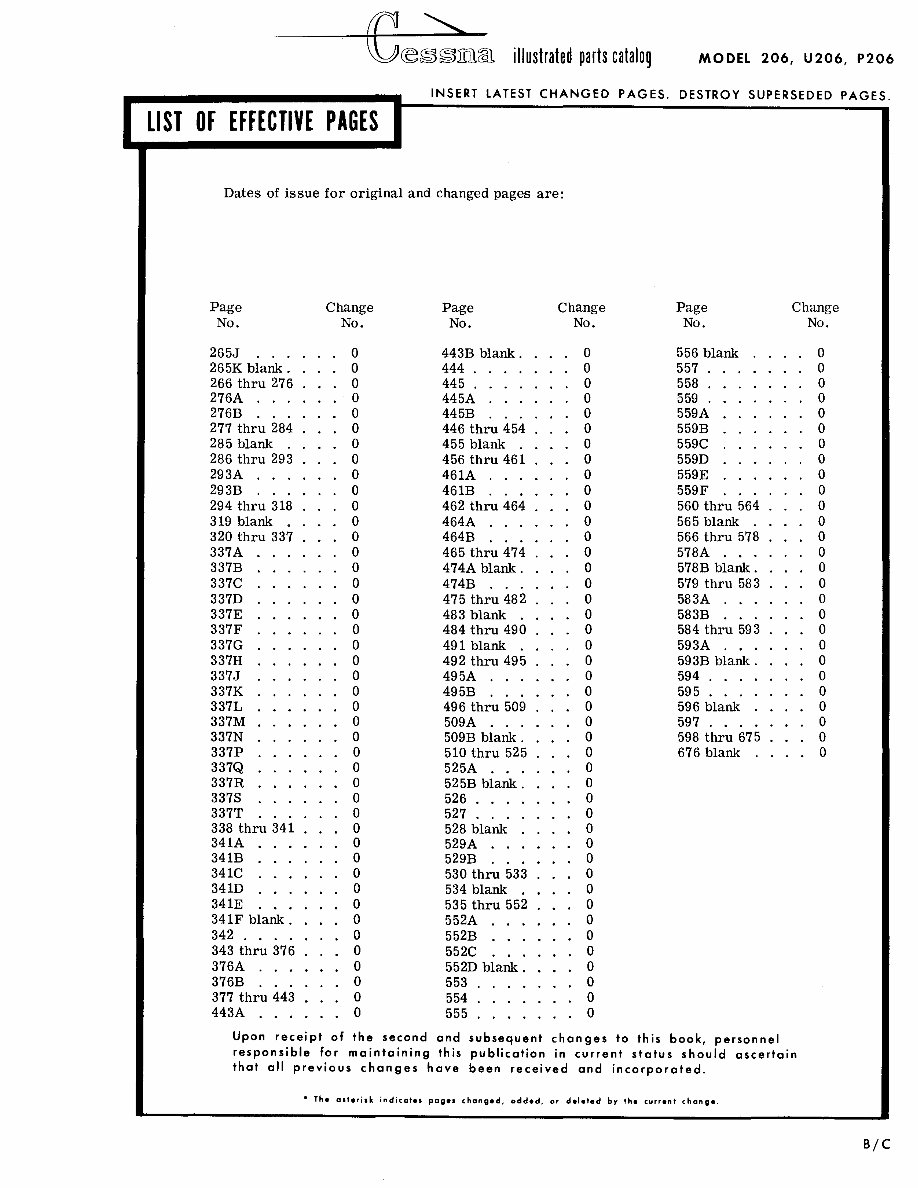 1964-1973 Cessna 206 Parts Catalog preview img 3