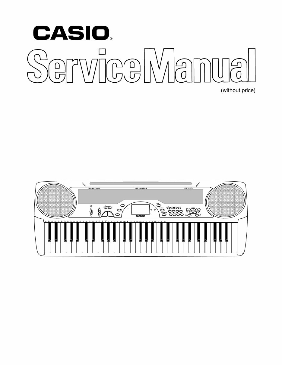CASIO CTK-495 ELECTRONIC KEYBOARD Repair Manual preview img 1