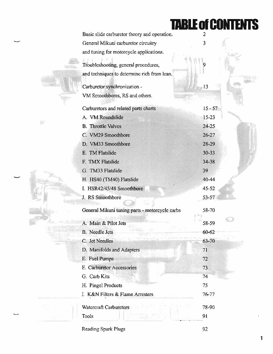Mikuni HS40 TM40 Flatside Carburettor Service and Repair Manual | Instant Access preview img 3