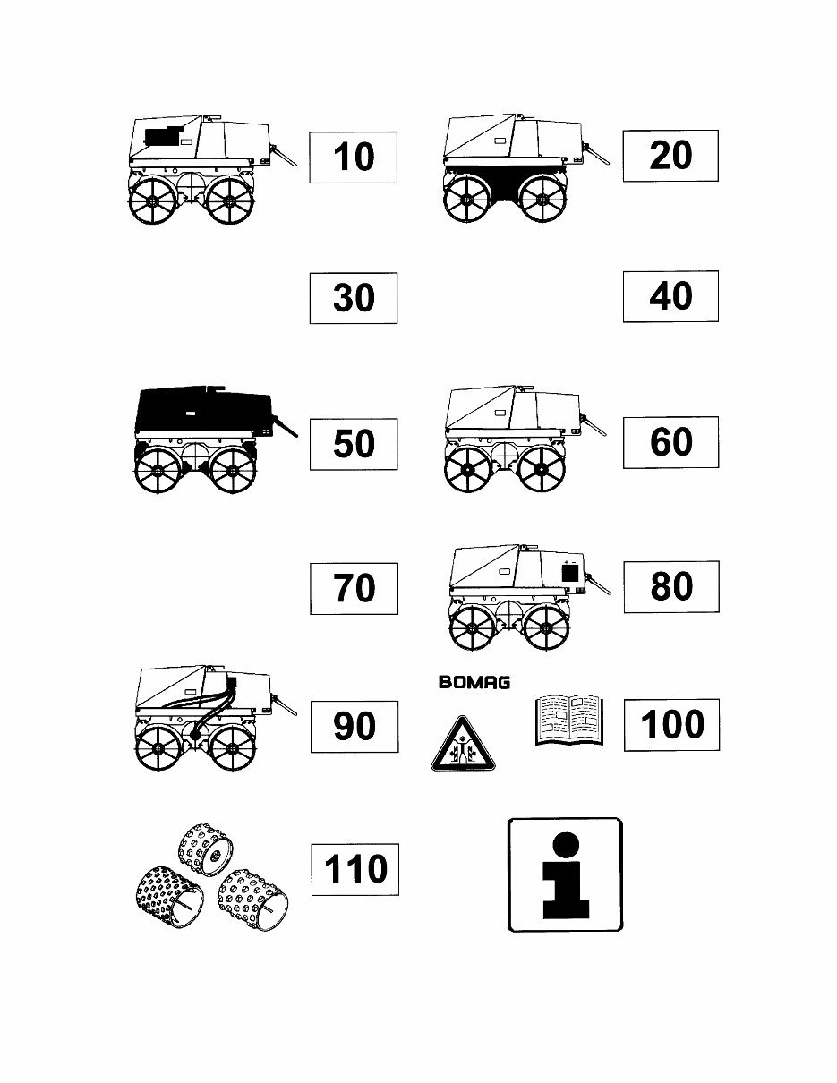 Bomag BW85 T Trench compactor Service Parts Catalogue Manual SN101720020101-101720021550 preview img 1